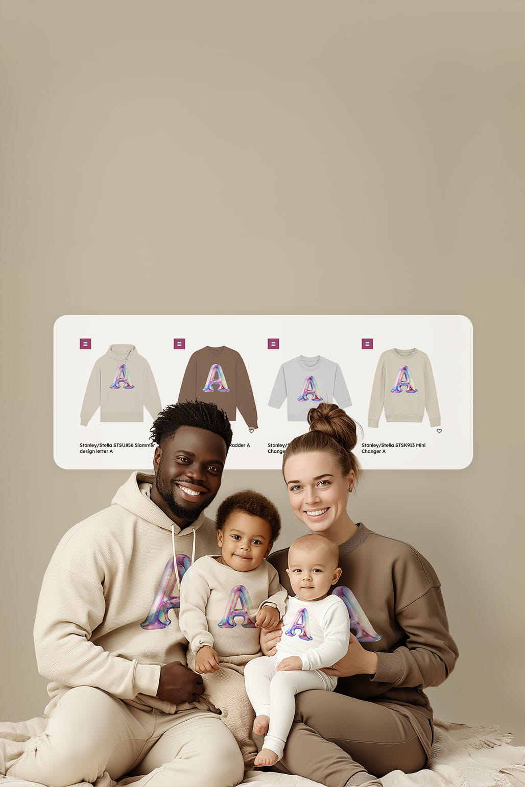 The same design on product sets